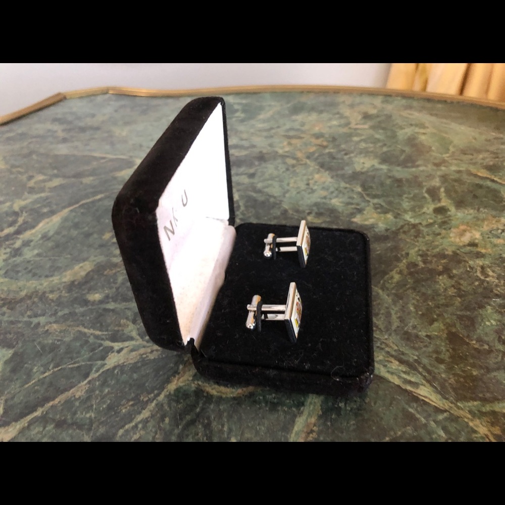 Link Up Cards Cufflinks, New In Box - Picture 7 of 9